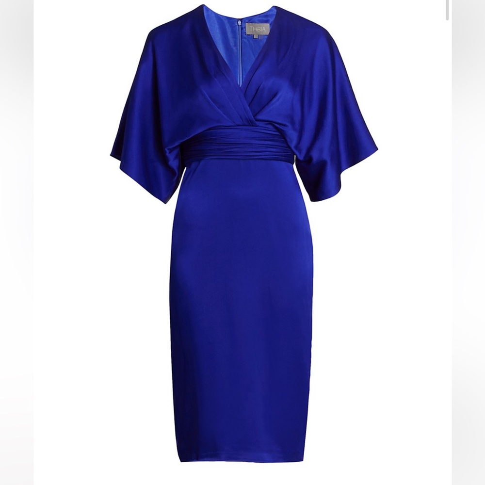 Theia Kimono Sleeve Dress